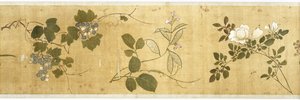 Honderd bloemen, begin 17e eeuw (geschilderde zijde) (detail)