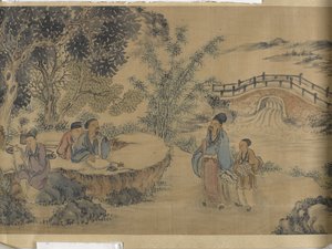Verzameling bij het Lanting Orchid-paviljoen door Jiuru Chen