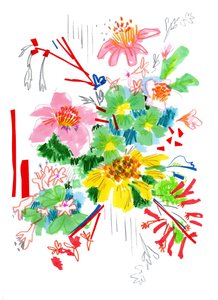 Bloemenschets 2, 2014