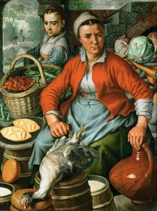 Marktvrouw, ca. 1561 door Joachim Beuckelaer