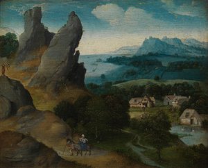 Landschap met de Vlucht naar Egypte