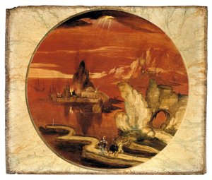 Sodom en Gomorra in brand door Joachim Patenier