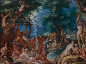 De gouden eeuw, 1605 door Joachim Wtewael or Utewael