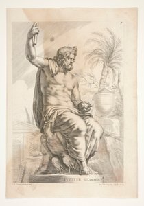 Jupiter Olympius, uit Sculpturae Veteris Admirata door Joachim von Sandrart