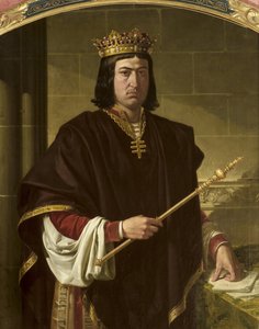 Portret van koning Ferdinand II van Aragon (1452-1516) door Joachin Dominguez Becquer