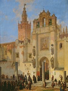 Religieuze processie in Sevilla