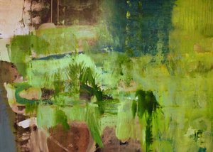 Weelderige groene abstractie