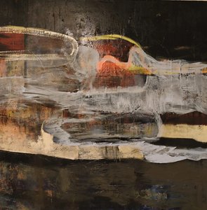 Stemmige abstracte stroming
