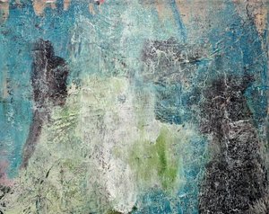 Blauwgroen met structuur
