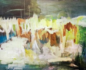 Levendig abstract landschap