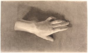 Studie van een gipsen hand door Joakim Frederik Skovgaard
