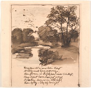 Schets voor de rivier