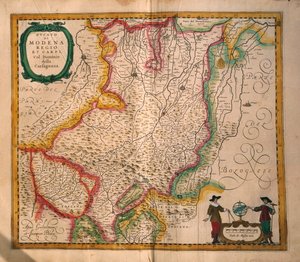 Kaart van Modena uit Theatrum civitatum et admirandorum Italiae