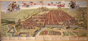 Kaart van Turijn door Joan Blaeu, uit Theatrum Sabaudiae