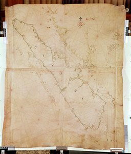 Ms 1288 Kaart van Sumatra, 1653 door Joan Blaeu