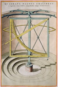Quadrans Magnus Chalibeus pagina uit de Atlas Major, 1662 door Joan Blaeu
