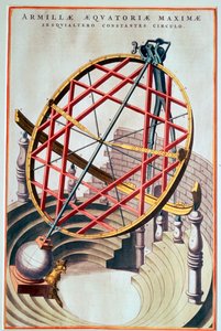 De equatoriale armillarium van Tycho Brahe, 16e eeuw door Joan Blaeu