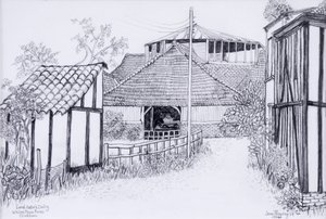 Lord Astors Melkveebedrijf, White Place Farm, Cookham door Joan Thewsey
