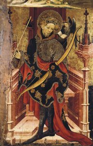 Sint Sebastiaan en Kruisiging, ca. 1417-25