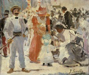 Op de kermis; En la Feria door Joaquín Sorolla