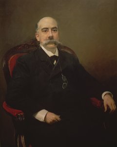 Portret van Emilio Castelar y Ripoll, Spaanse staatsman, redenaar en schrijver door Joaquin Sorolla y Bastida