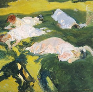 De Siësta door Joaquín Sorolla