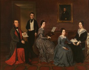 De familie van Jorge Flaquer door Joaquín Espalter y Rull