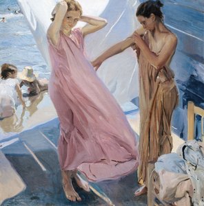 Na het Bad door Joaquín Sorolla