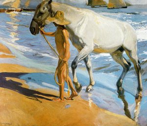 Het bad van het paard