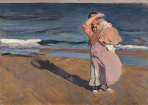 Visvrouw met kind, Valencia, 1908