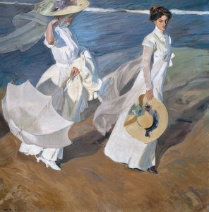 Wandeling langs de kust. 1909