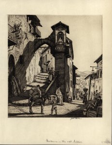 Madonna in de muur, Subiaco, 1929 door Job Nixon