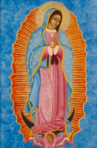 Guadalupe, 2005 (eitempera en 24k goud op hout)