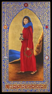 Maria Magdalena, 2016 (eitempera en 24k goud op hout)