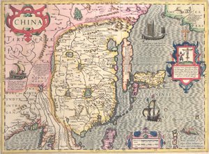 China, c.1607 door Jodocus Hondius