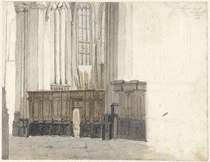 Drapenierskapel in de Nieuwe Kerk te Amsterdam door Johan Adolph Rust
