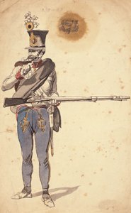 Soldaat van de Hongaarse Infanterie, 1835-1849 door Johan Baptiste Heinefetter