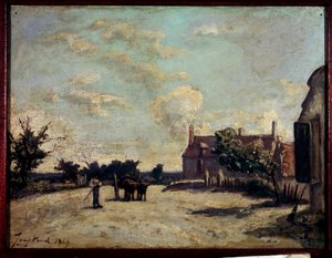 Auberge door Johan Barthold Jongkind