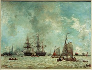 De haven van Antwerpen