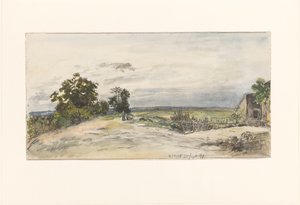 Landschap bij Nevers door Johan Barthold Jongkind
