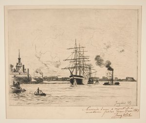 De Oude Haven van Rotterdam door Johan Barthold Jongkind