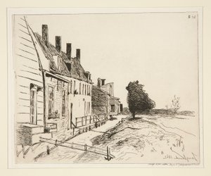 De huizen langs het kanaal