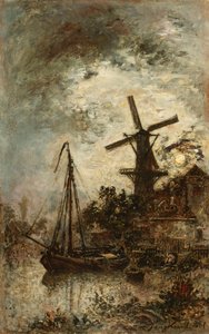 Molen aan de rand van de Vilet