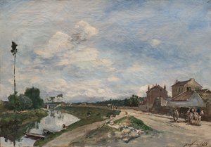 De Seine bij Bas-Meudon, 1865 door Johan Barthold Jongkind