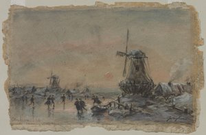 Gezicht op Arnhem (recto)