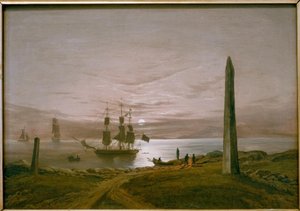 Fjordlandschap bij Maanlicht door Johan Christian Dahl