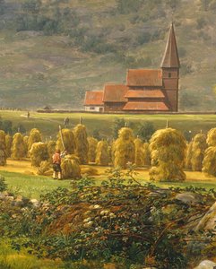 Hooien door Johan Christian Dahl