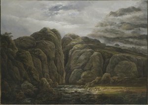 Noors Berglandschap door Johan Christian Dahl
