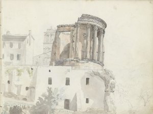 “Tempel van Vesta”, Tivoli door Johan Christian Dahl