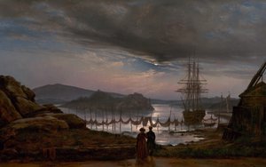 Uitzicht vanaf Vaekero bij Christiania, 1827